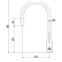 Otus Brushed Nickel Pull-out Lead Free Sink Mixer